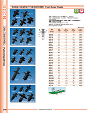 日成開口旋轉尼龍鉚釘 SR